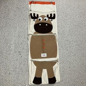 3 Sprouts Over the Door Nursery Storage Organizer Moose Forest Wildlife